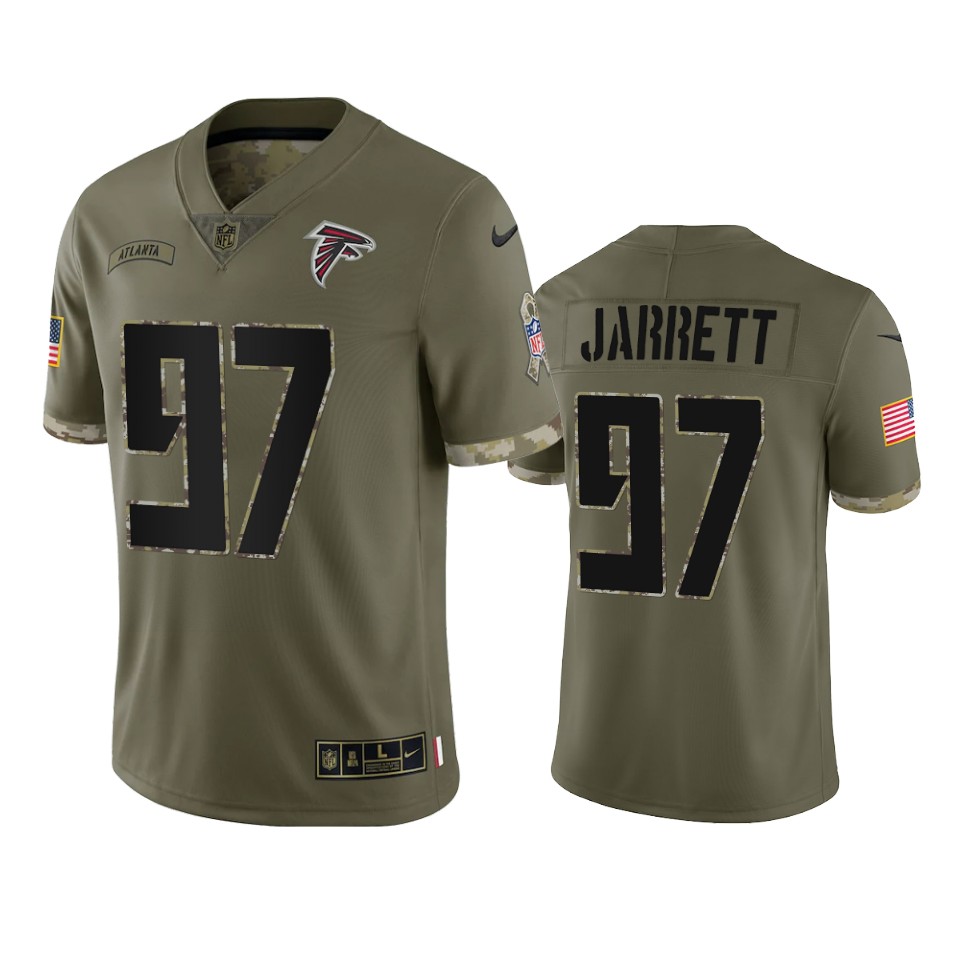 Grady Jarrett Atlanta Falcons Nike Olive 2022 Salute To Service Limited Jersey Grady Jarrett Atlanta Falcons Nike Olive 2022 Salute To Service Limited Jersey