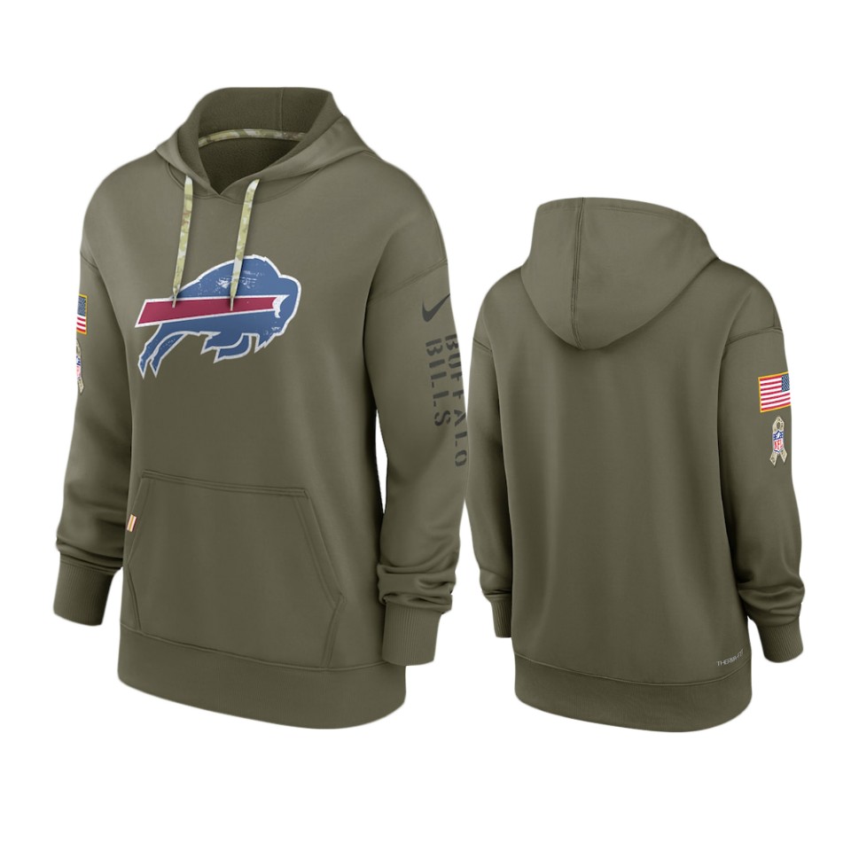 Women's Buffalo Bills Olive 2022 Salute to Service Performance Hoodie Women's Buffalo Bills Olive 2022 Salute to Service Performance Hoodie