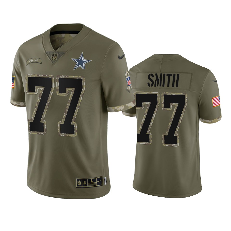 Dallas Cowboys Tyron Smith Nike Olive 2022 Salute To Service Limited Jersey Dallas Cowboys Tyron Smith Nike Olive 2022 Salute To Service Limited Jersey