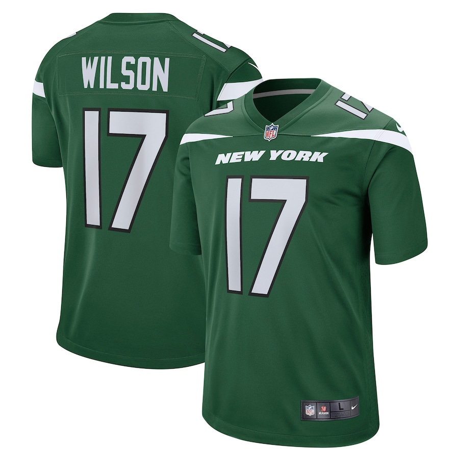 Men's 2022 New York Jets Garrett Wilson Nike Gotham Green Jersey Men's 2022 New York Jets Garrett Wilson Nike Gotham Green Jersey