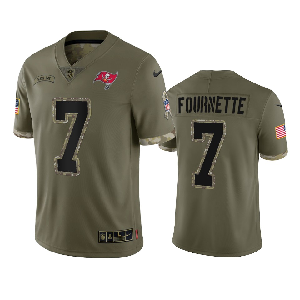 Tampa Bay Buccaneers Leonard Fournette Nike Olive 2022 Salute To Service Limited Jersey