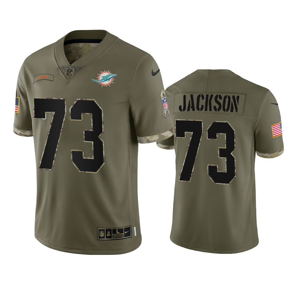Austin Jackson Miami Dolphins Nike Olive 2022 Salute To Service Limited Jersey Austin Jackson Miami Dolphins Nike Olive 2022 Salute To Service Limited Jersey