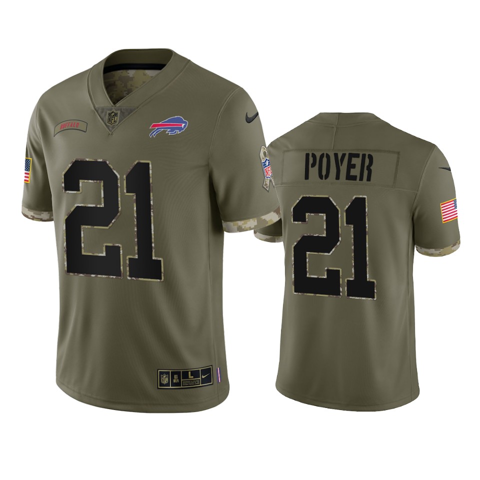 Jordan Poyer Buffalo Bills Nike Olive 2022 Salute To Service Limited Jersey