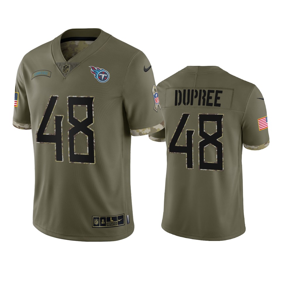Bud Dupree Tennessee Titans Nike Olive 2022 Salute To Service Limited Jersey