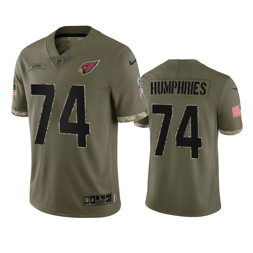 D.J. Humphries Arizona Cardinals Nike Olive 2022 Salute To Service Limited Jersey D.J. Humphries Arizona Cardinals Nike Olive 2022 Salute To Service Limited Jersey