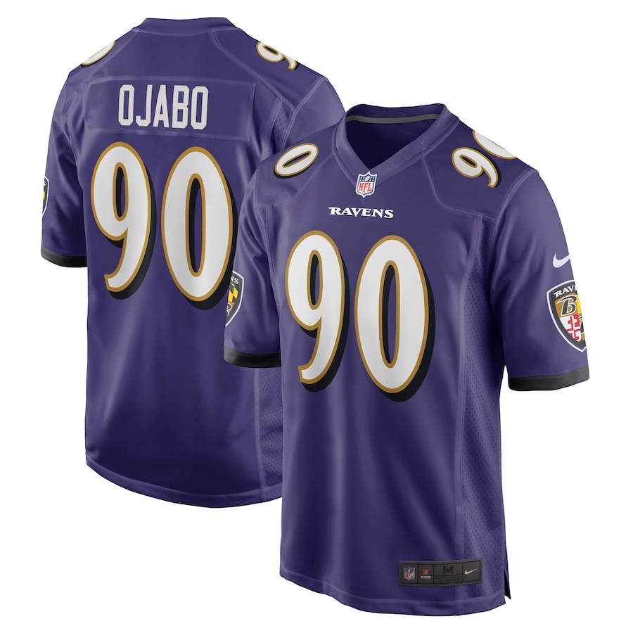 Men's 2022 Baltimore Ravens David Ojabo Nike Purple Jersey Men's 2022 Baltimore Ravens David Ojabo Nike Purple Jersey