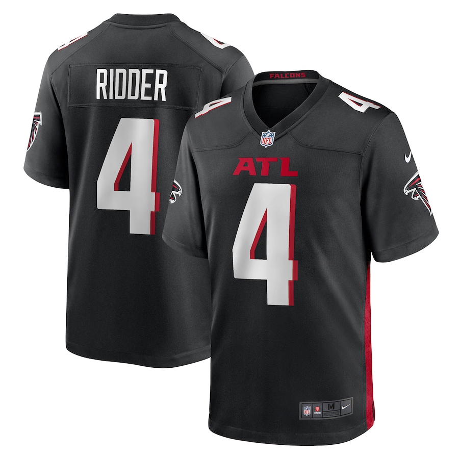 Men's 2022 Atlanta Falcons Desmond Ridder Nike Black Jersey