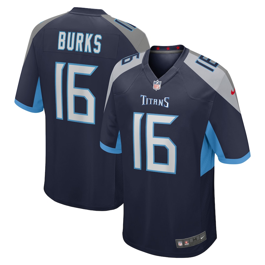Men's 2022 Tennessee Titans Treylon Burks Nike Navy Jersey Men's 2022 Tennessee Titans Treylon Burks Nike Navy Jersey