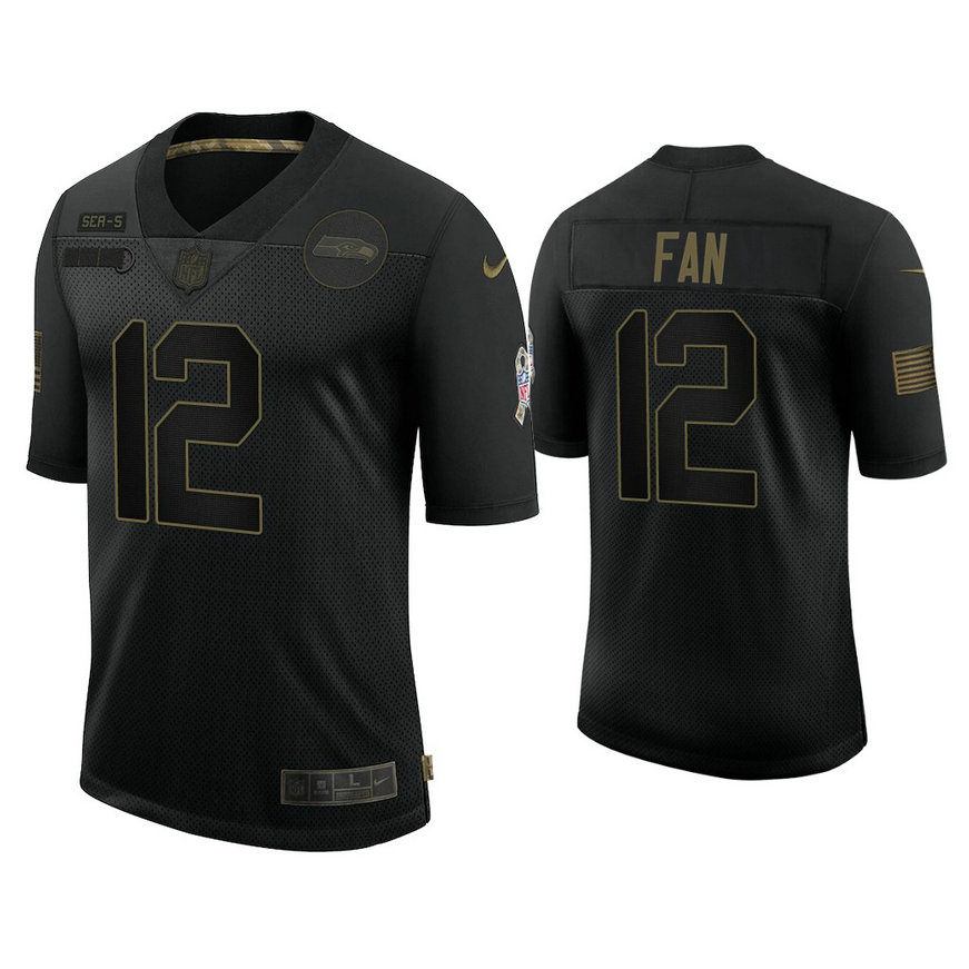 Seattle Seahawks #12 12th Fan Black 2020 Salute to Service Limited Jersey Seattle Seahawks #12 12th Fan Black 2020 Salute to Service Limited Jersey