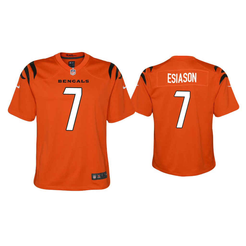 Youth 2021 Cincinnati Bengals #7 Boomer Esiason Orange Game Jersey Youth 2021 Cincinnati Bengals #7 Boomer Esiason Orange Game Jersey