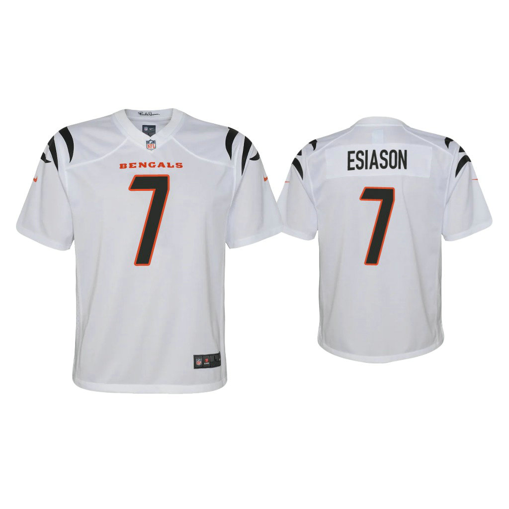 Youth 2021 Cincinnati Bengals #7 Boomer Esiason White Game Jersey Youth 2021 Cincinnati Bengals #7 Boomer Esiason White Game Jersey