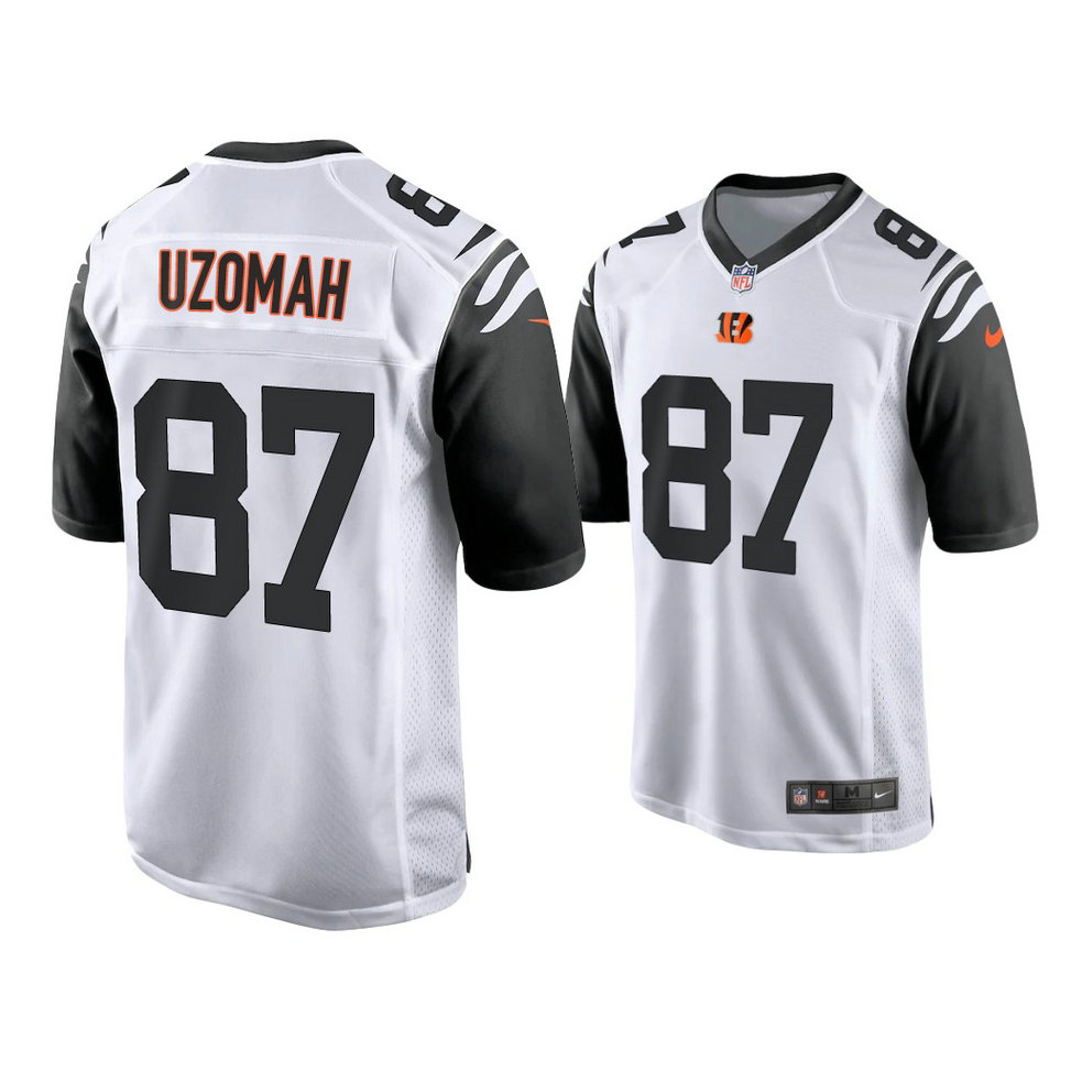 2021 Cincinnati Bengals #87 C.J. Uzomah White Game Jersey
