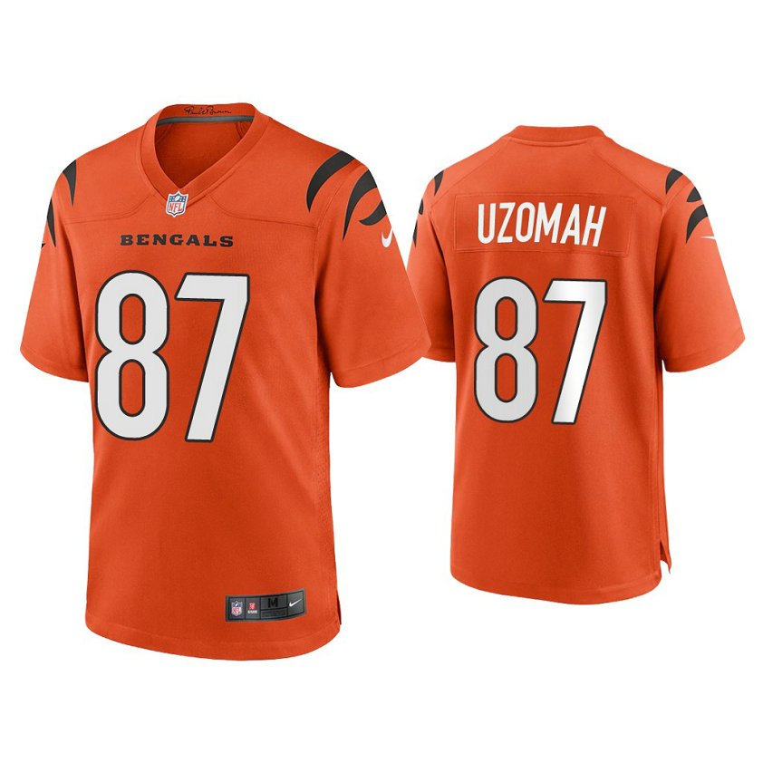2021 Cincinnati Bengals #87 C.J. Uzomah Orange Game Jersey