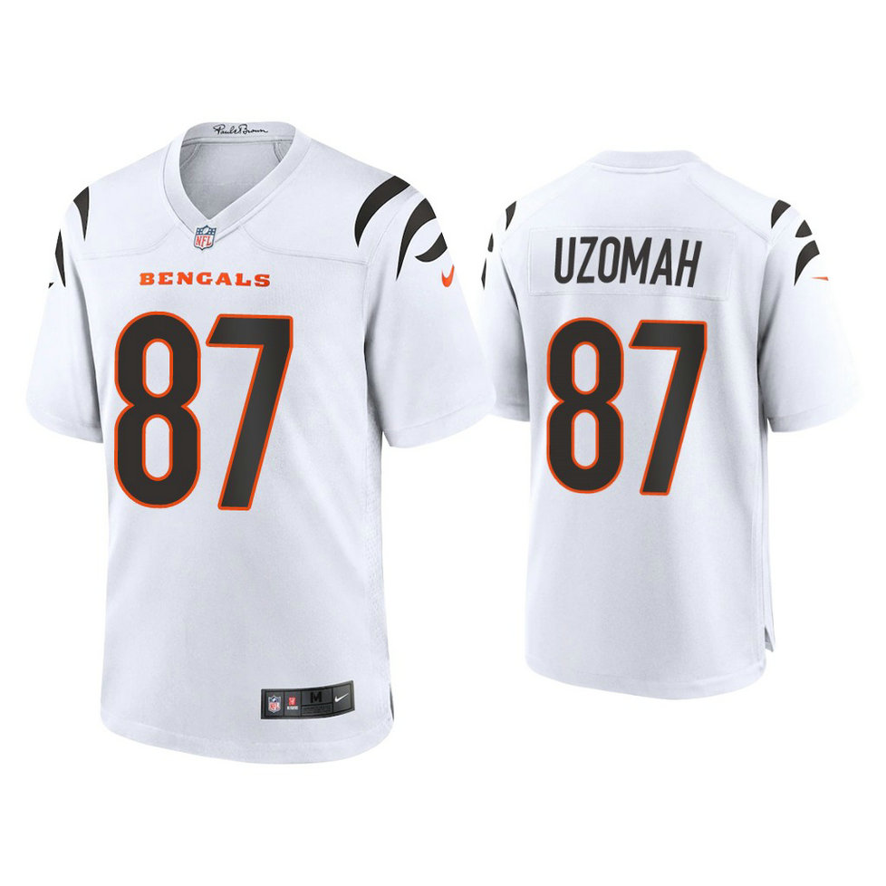 2021 Cincinnati Bengals #87 C.J. Uzomah White Game Jersey
