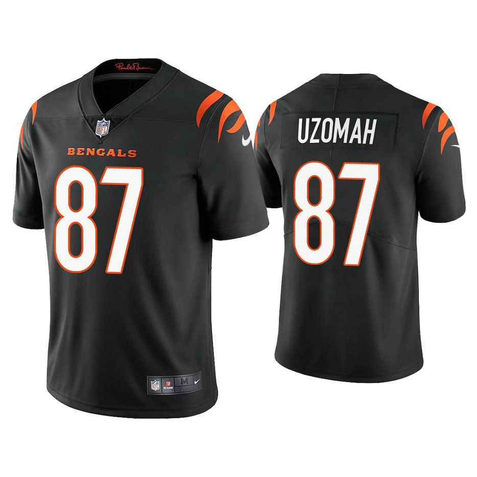 2021 Cincinnati Bengals #87 C.J. Uzomah Black Vapor Limited Jersey