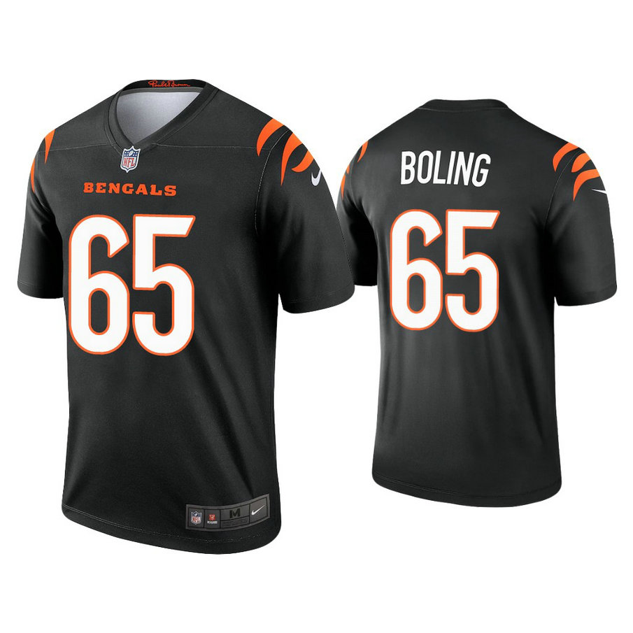 2021 Cincinnati Bengals #65 Clint Boling Black Jersey