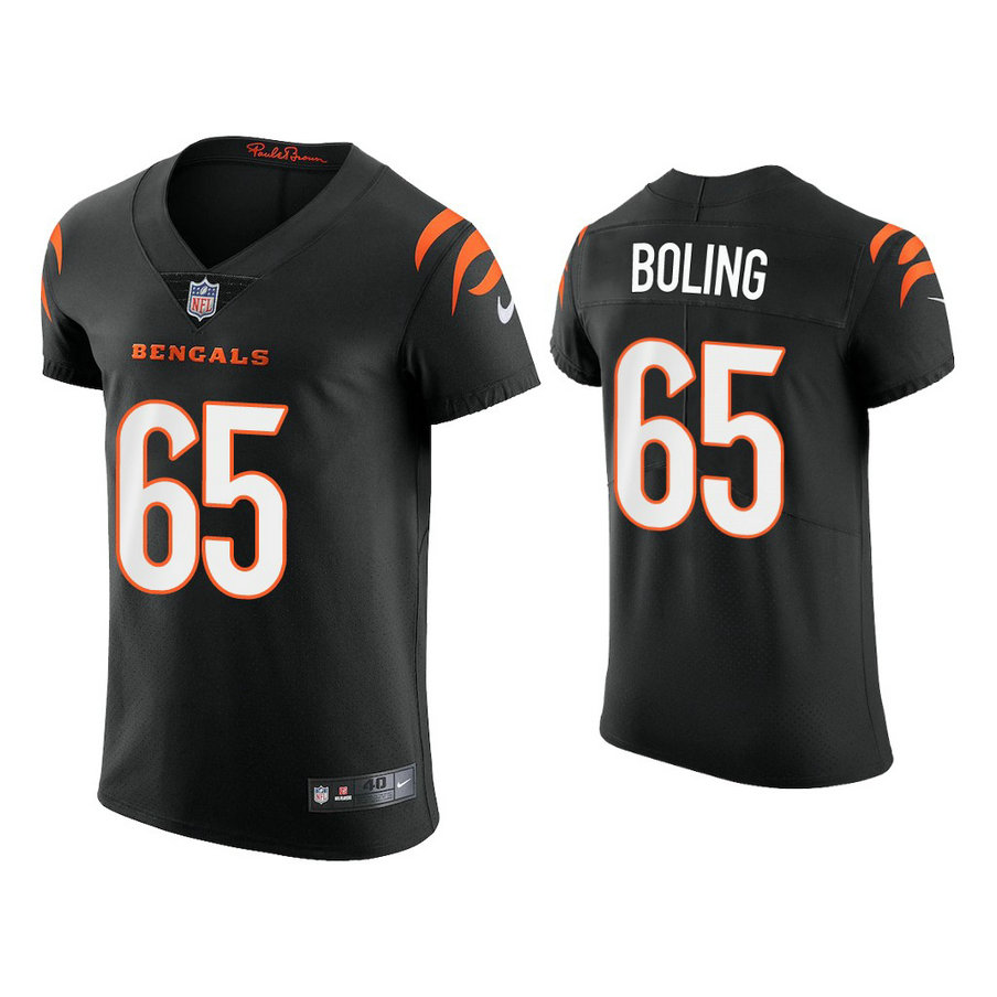2021 Cincinnati Bengals #65 Clint Boling Black Vapor Elite Jersey