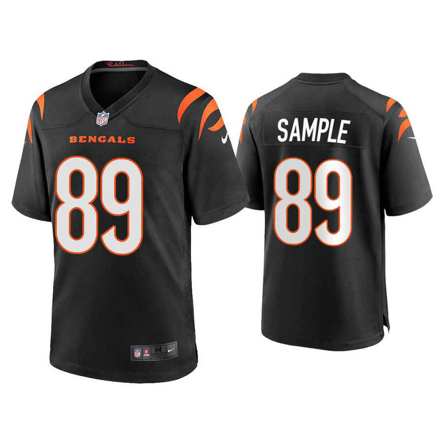 2021 Cincinnati Bengals #89 Drew Sample Black Game Jersey