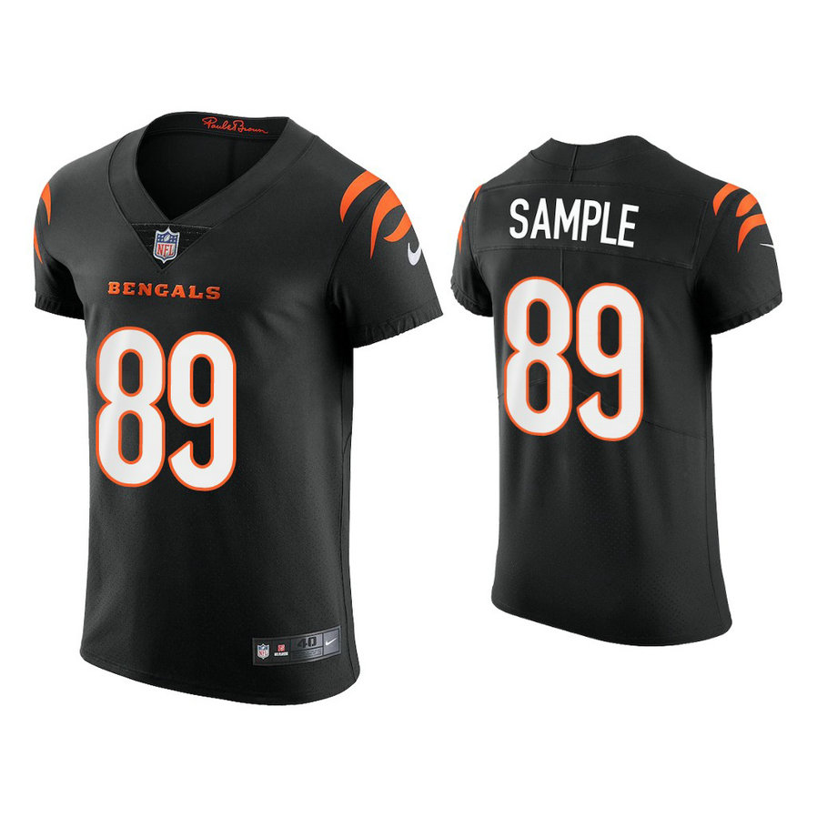 2021 Cincinnati Bengals #89 Drew Sample Black Vapor Elite Jersey
