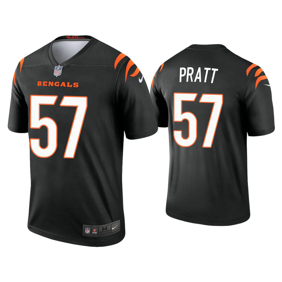 2021 Cincinnati Bengals #57 Germaine Pratt Black Jersey