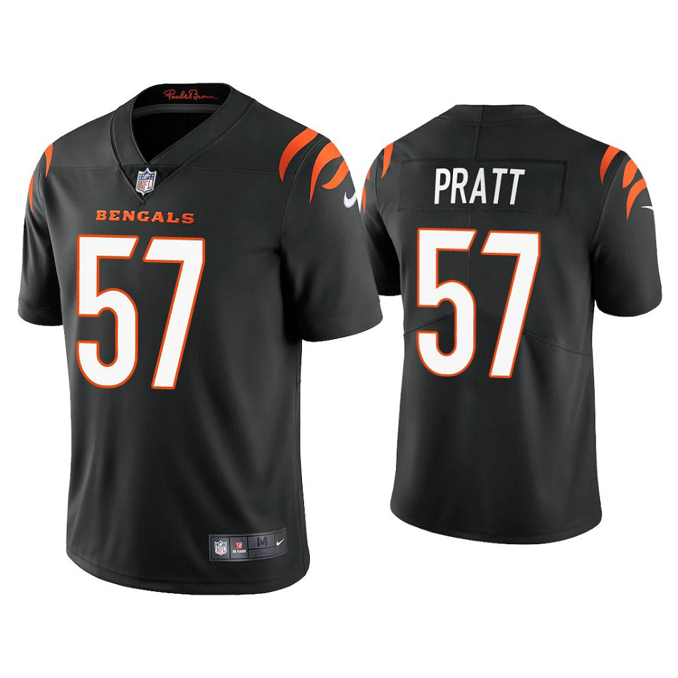 2021 Cincinnati Bengals #57 Germaine Pratt Black Vapor Limited Jersey