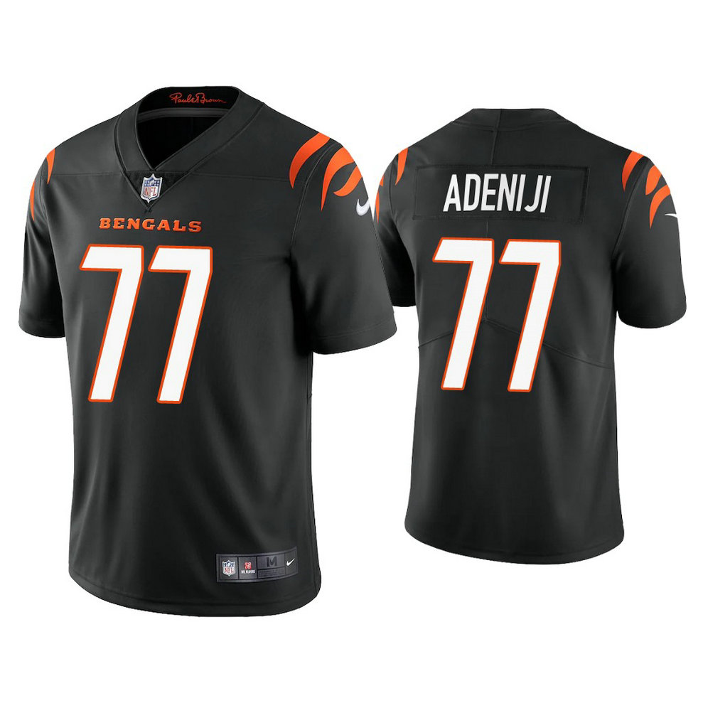 2021 Cincinnati Bengals #77 Hakeem Adeniji Black Vapor Limited Jersey 2021 Cincinnati Bengals #77 Hakeem Adeniji Black Vapor Limited Jersey