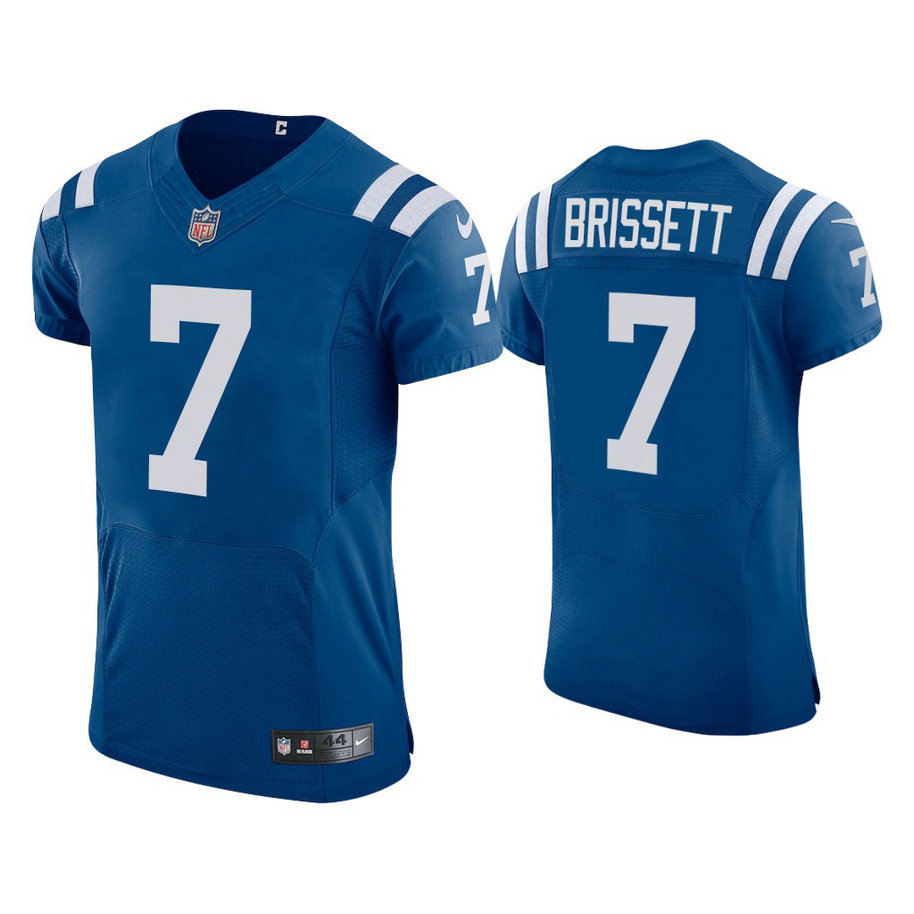 2021 Indianapolis Colts #7 Jacoby Brissett Royal Vapor Elite Jersey