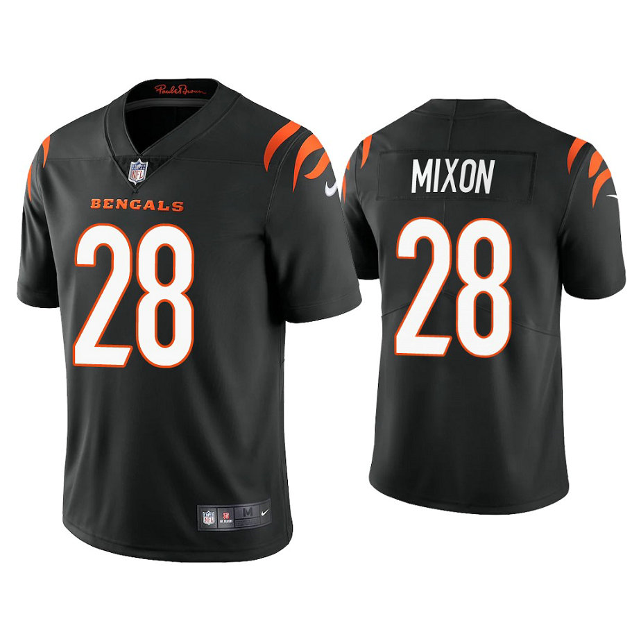 2021 Cincinnati Bengals #28 Joe Mixon Black Vapor Limited Jersey