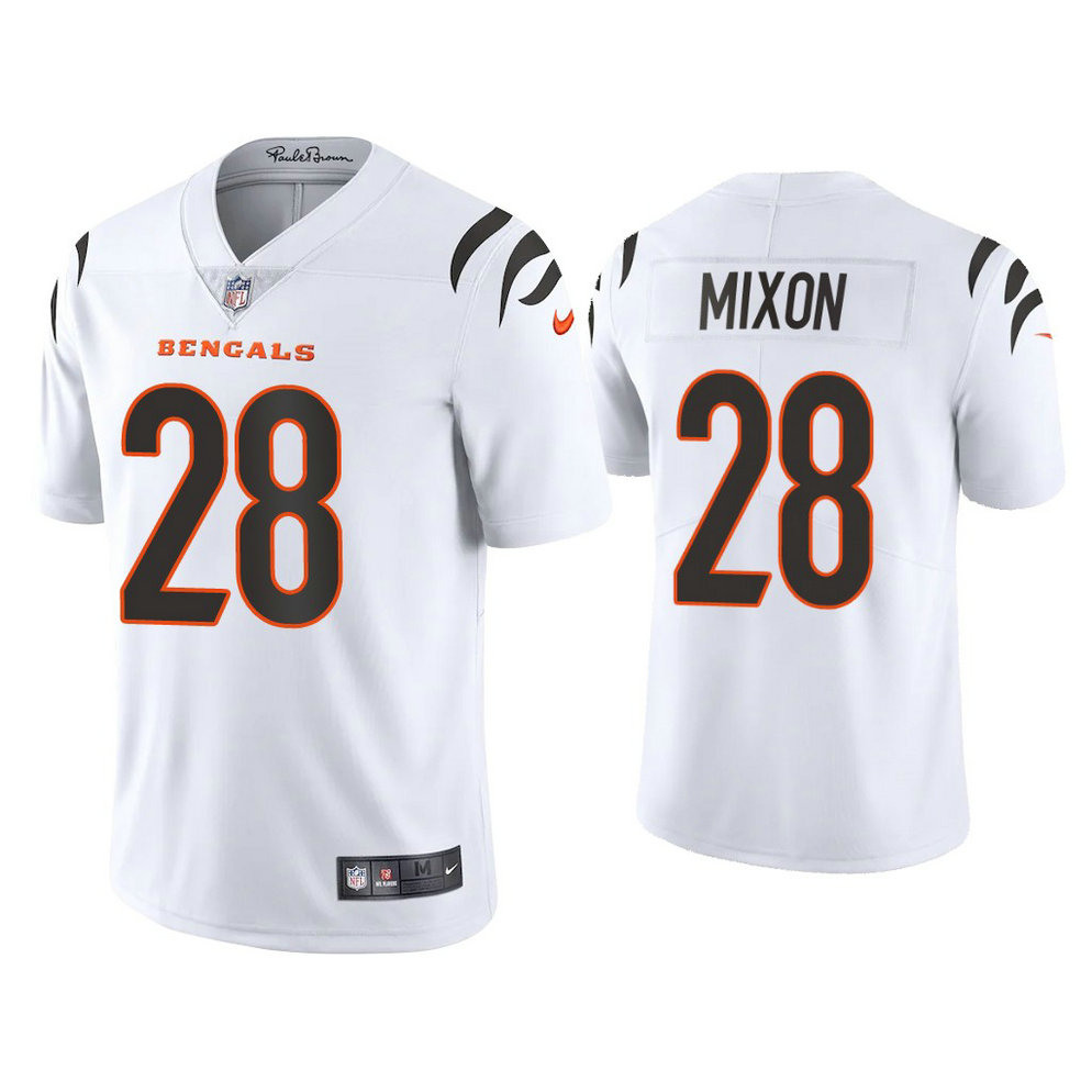 2021 Cincinnati Bengals #28 Joe Mixon White Vapor Limited Jersey