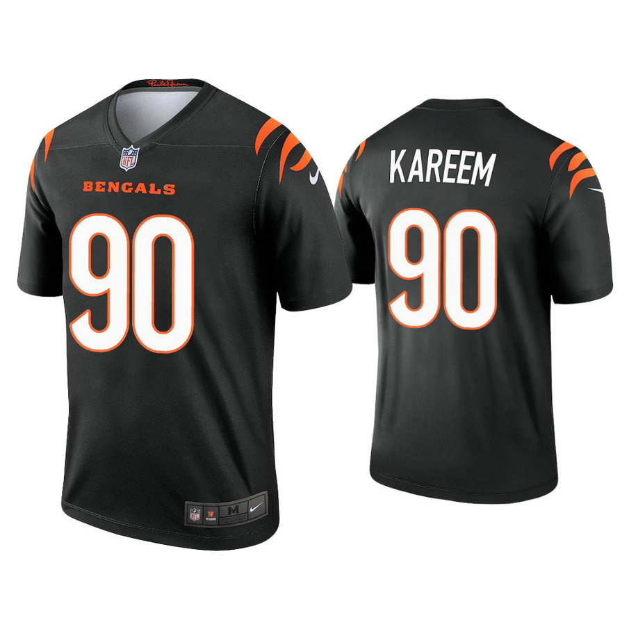 2021 Cincinnati Bengals #90 Khalid Kareem Black Jersey 2021 Cincinnati Bengals #90 Khalid Kareem Black Jersey