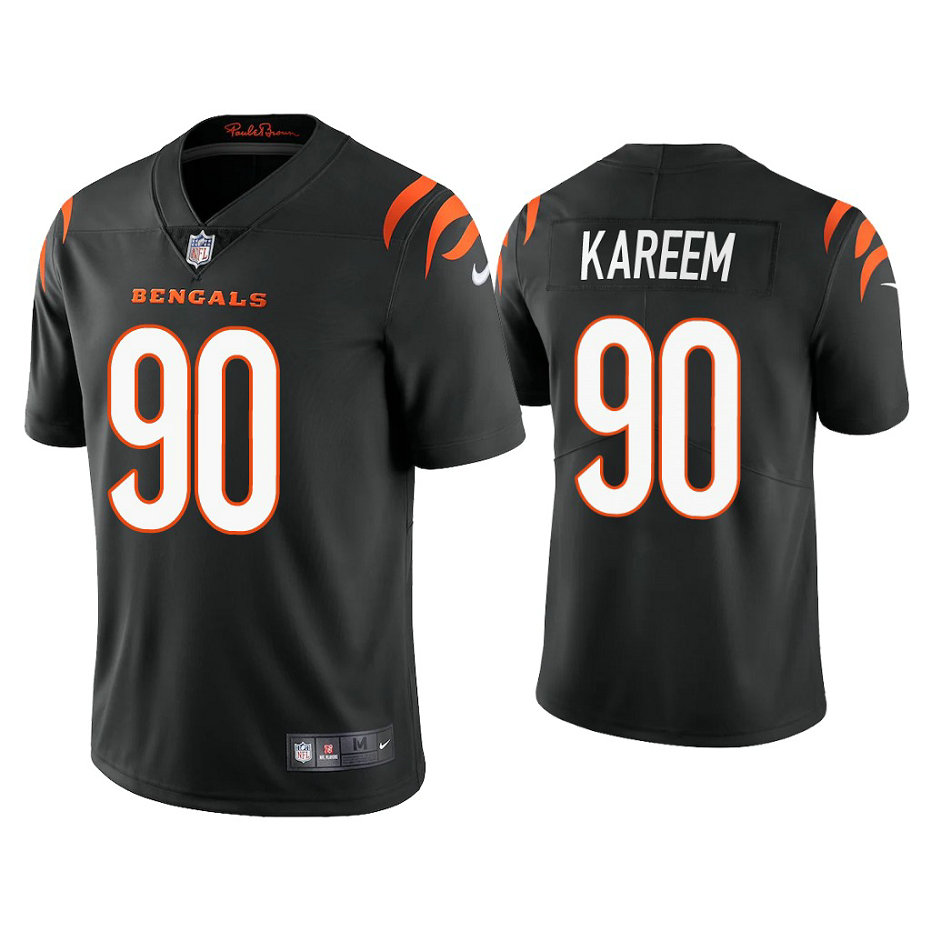 2021 Cincinnati Bengals #90 Khalid Kareem Black Vapor Limited Jersey 2021 Cincinnati Bengals #90 Khalid Kareem Black Vapor Limited Jersey