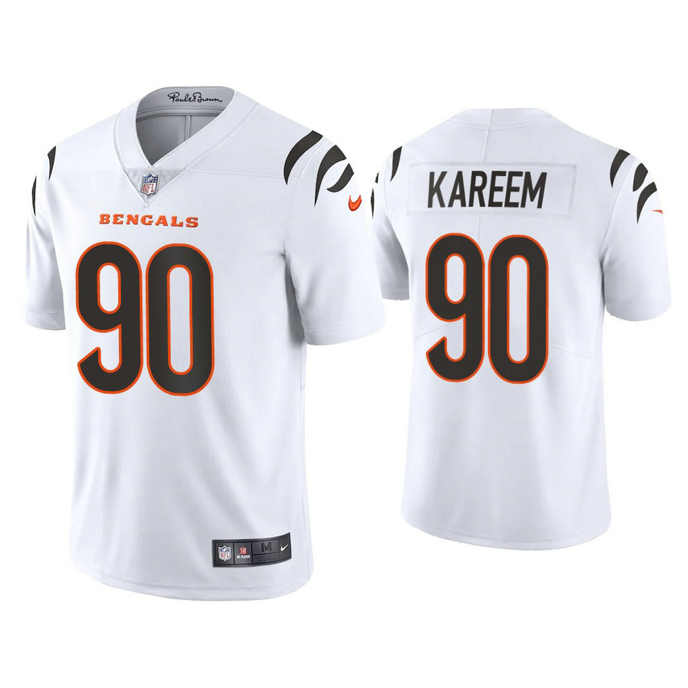 2021 Cincinnati Bengals #90 Khalid Kareem White Vapor Limited Jersey 2021 Cincinnati Bengals #90 Khalid Kareem White Vapor Limited Jersey