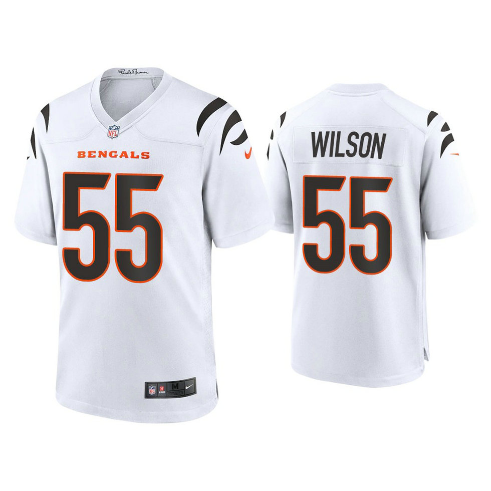 2021 Cincinnati Bengals #55 Logan Wilson White Game Jersey