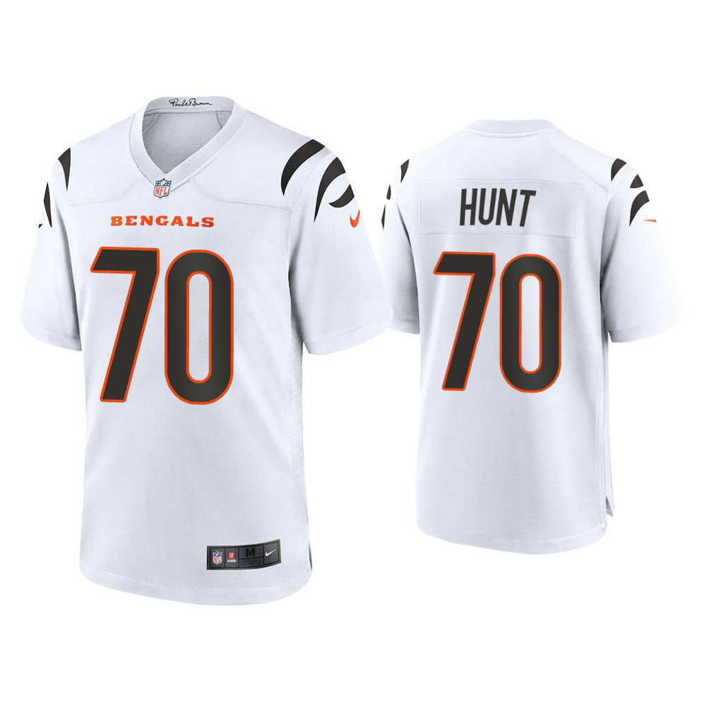 2021 Cincinnati Bengals #70 Margus Hunt White Game Jersey 2021 Cincinnati Bengals #70 Margus Hunt White Game Jersey