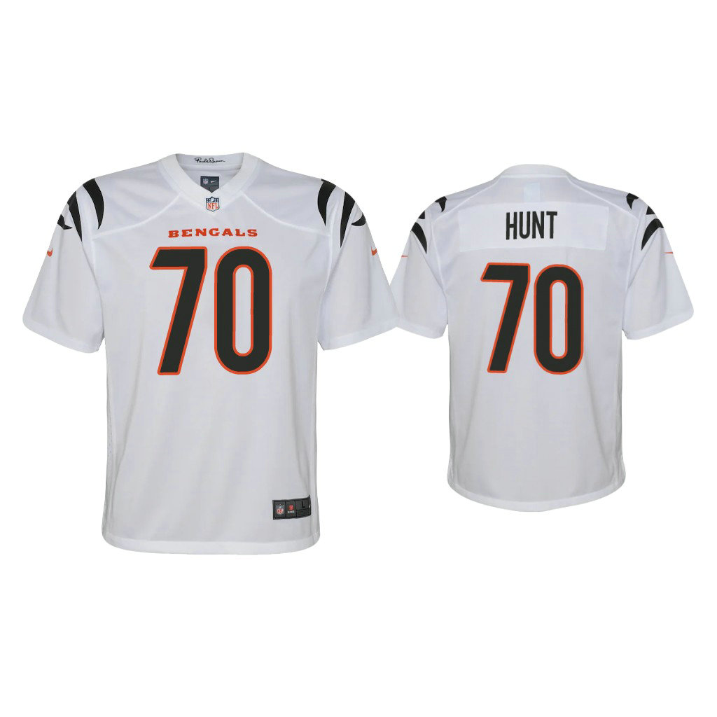 Youth 2021 Cincinnati Bengals #70 Margus Hunt White Game Jersey Youth 2021 Cincinnati Bengals #70 Margus Hunt White Game Jersey