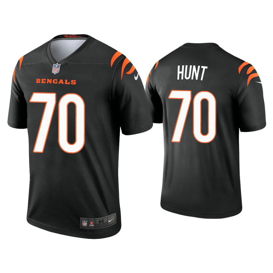 2021 Cincinnati Bengals #70 Margus Hunt Black Jersey 2021 Cincinnati Bengals #70 Margus Hunt Black Jersey