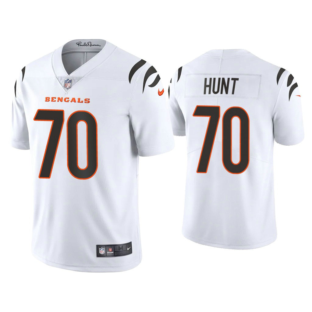 2021 Cincinnati Bengals #70 Margus Hunt White Vapor Limited Jersey 2021 Cincinnati Bengals #70 Margus Hunt White Vapor Limited Jersey