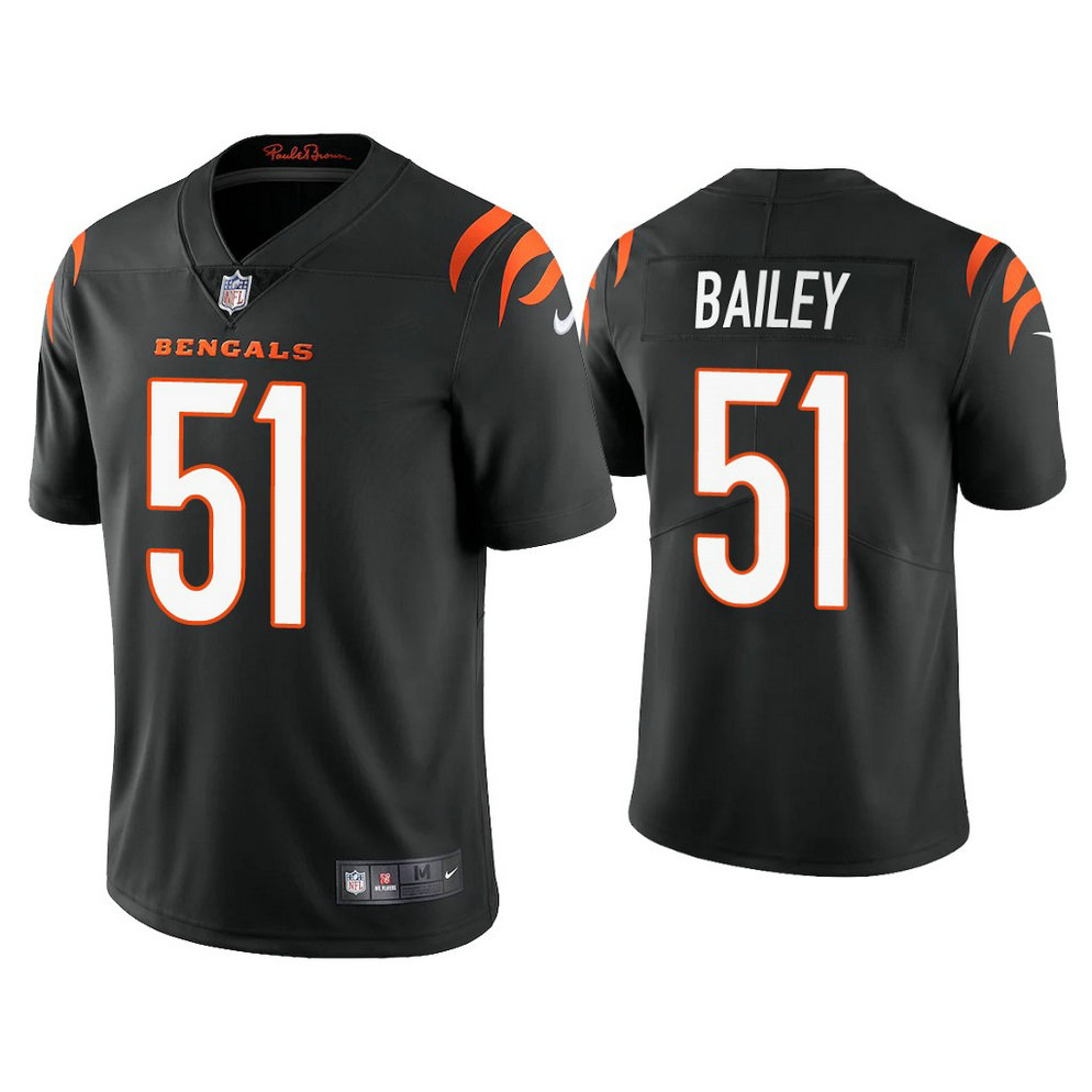 2021 Cincinnati Bengals #51 Markus Bailey Black Vapor Limited Jersey