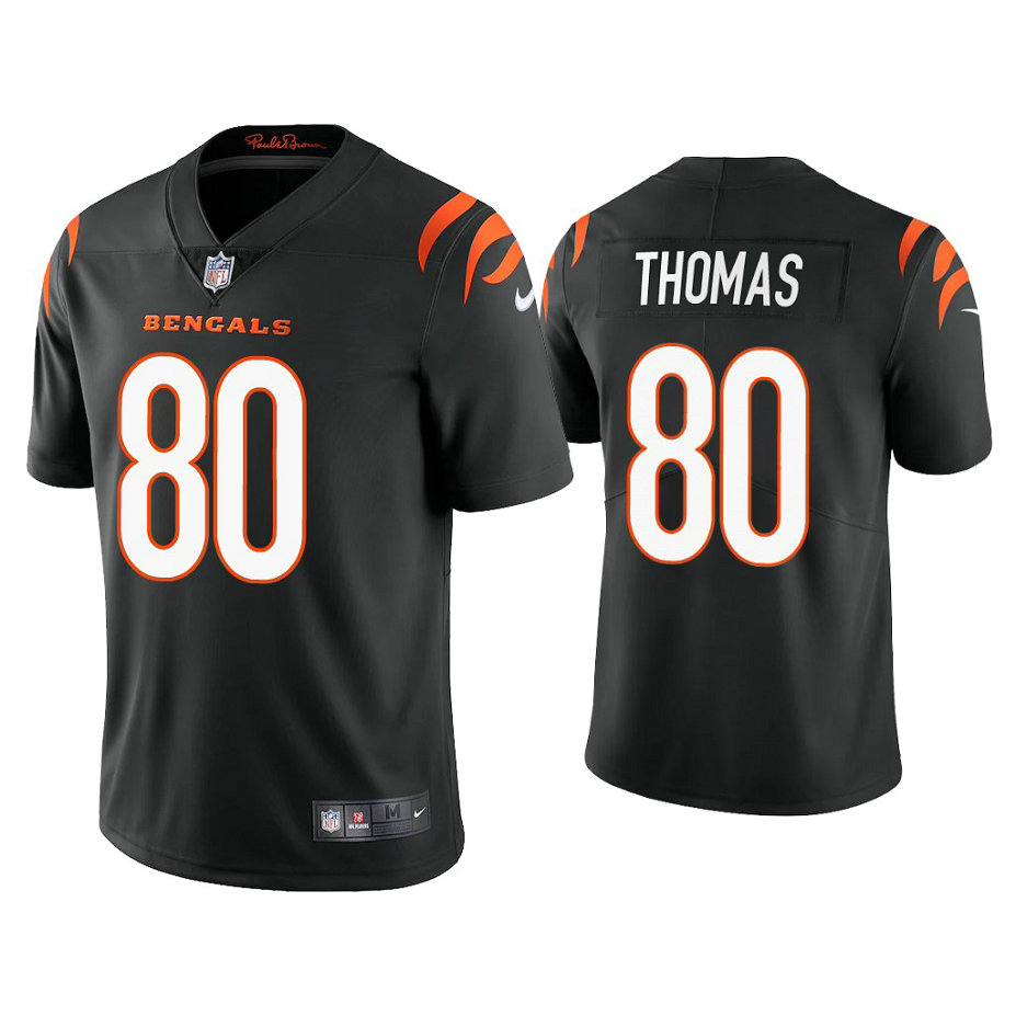 2021 Cincinnati Bengals #80 Mike Thomas Black Vapor Limited Jersey