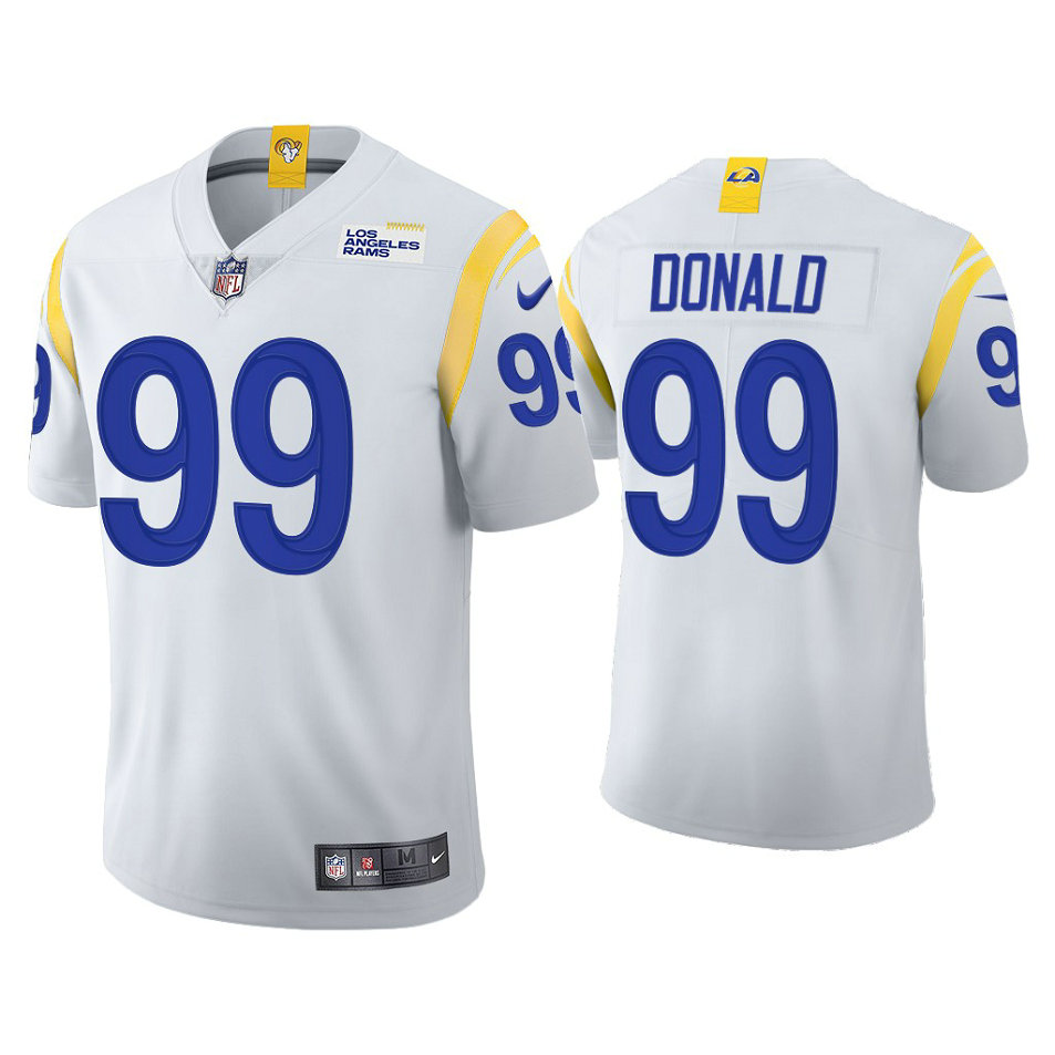 2021 Los Angeles Rams #99 Aaron Donald White Limited Alternate Jersey 2021 Los Angeles Rams #99 Aaron Donald White Limited Alternate Jersey