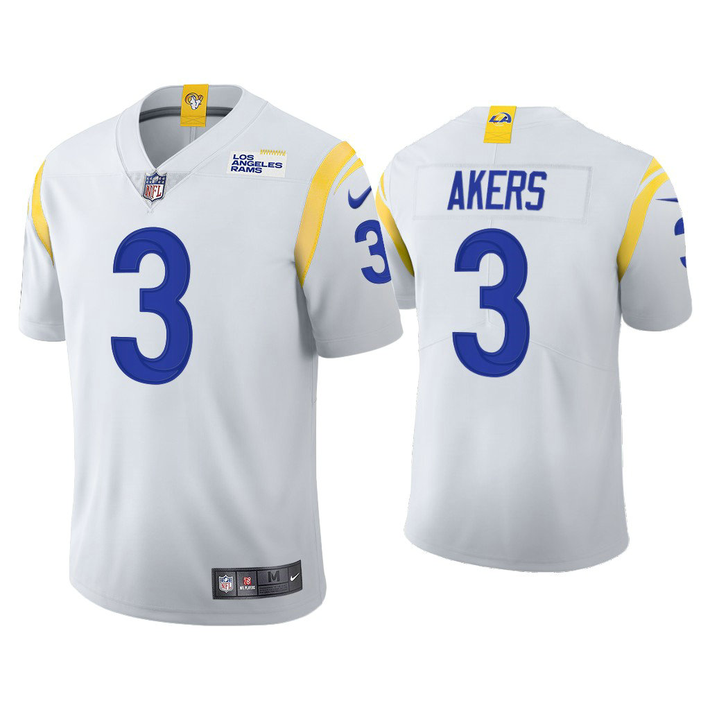 2021 Los Angeles Rams #3 Cam Akers White Limited Alternate Jersey 2021 Los Angeles Rams #3 Cam Akers White Limited Alternate Jersey