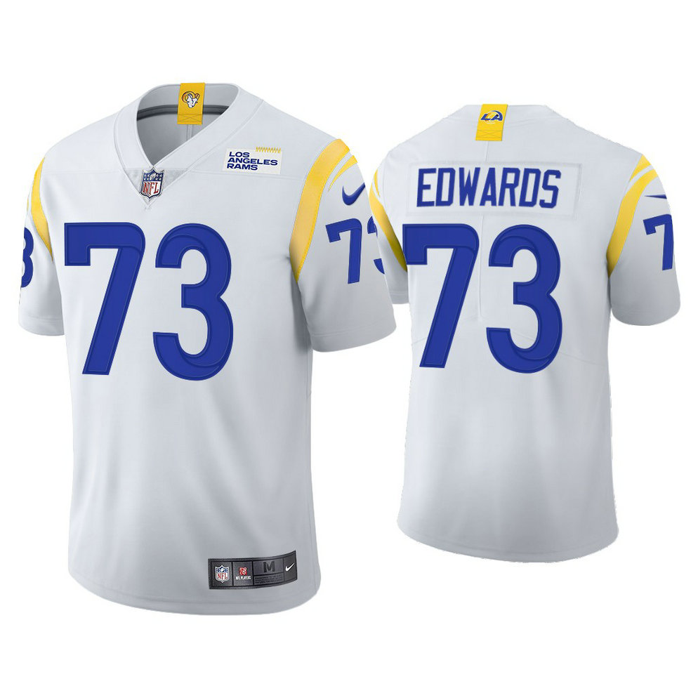 2021 Los Angeles Rams #73 David Edwards White Limited Alternate Jersey