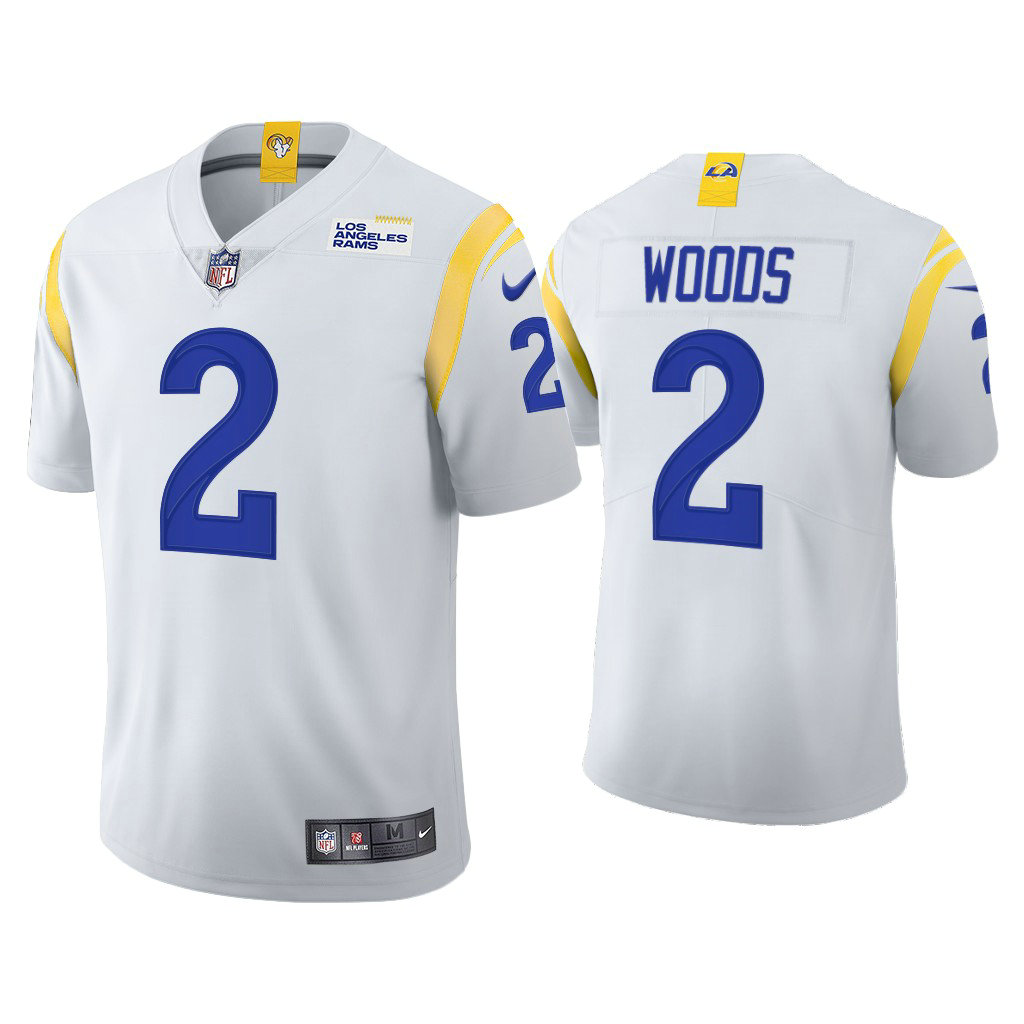 2021 Los Angeles Rams #2 Robert Woods White Limited Alternate Jersey 2021 Los Angeles Rams #2 Robert Woods White Limited Alternate Jersey