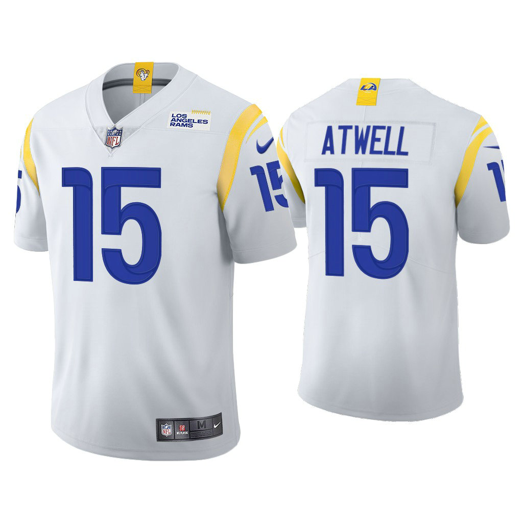 2021 Los Angeles Rams #15 Tutu Atwell White Limited Alternate Jersey 2021 Los Angeles Rams #15 Tutu Atwell White Limited Alternate Jersey