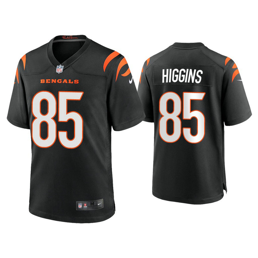 2021 Cincinnati Bengals #85 Tee Higgins Black Game Jersey