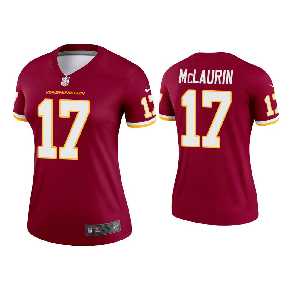 Women's 2021 Washington Football Team #17 Terry McLaurin Burgundy Jersey Women's 2021 Washington Football Team #17 Terry McLaurin Burgundy Jersey