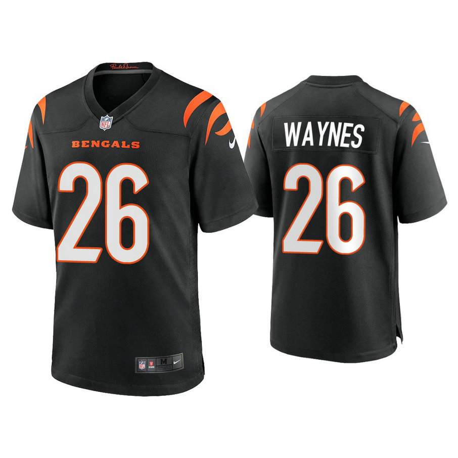 2021 Cincinnati Bengals #26 Trae Waynes Black Game Jersey