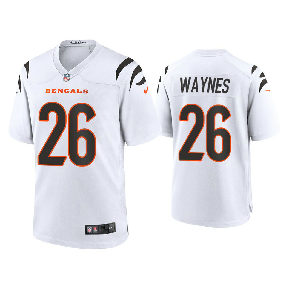 2021 Cincinnati Bengals #26 Trae Waynes White Game Jersey