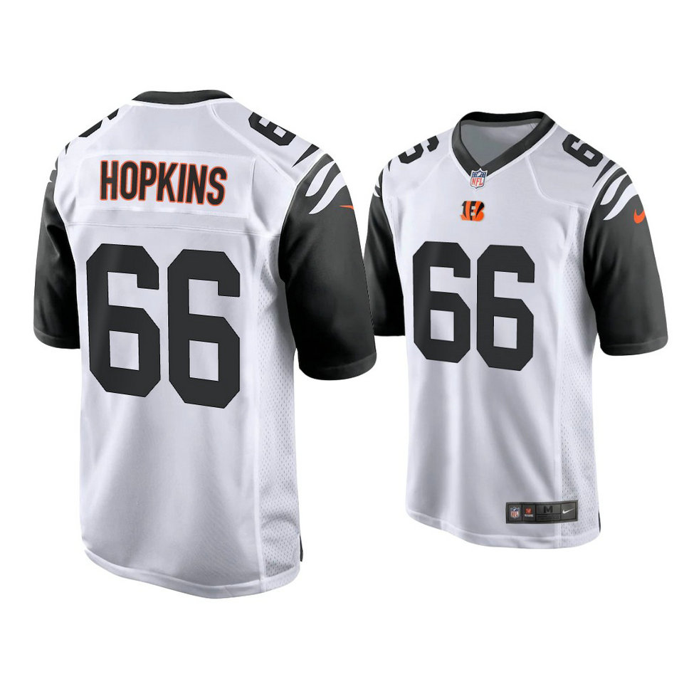 2021 Cincinnati Bengals #66 Trey Hopkins White Game Jersey