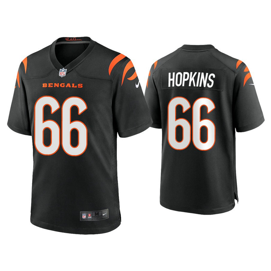 2021 Cincinnati Bengals #66 Trey Hopkins Black Game Jersey